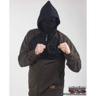 EBH13 Hooded Zip Full Mask Resistance - Army Green